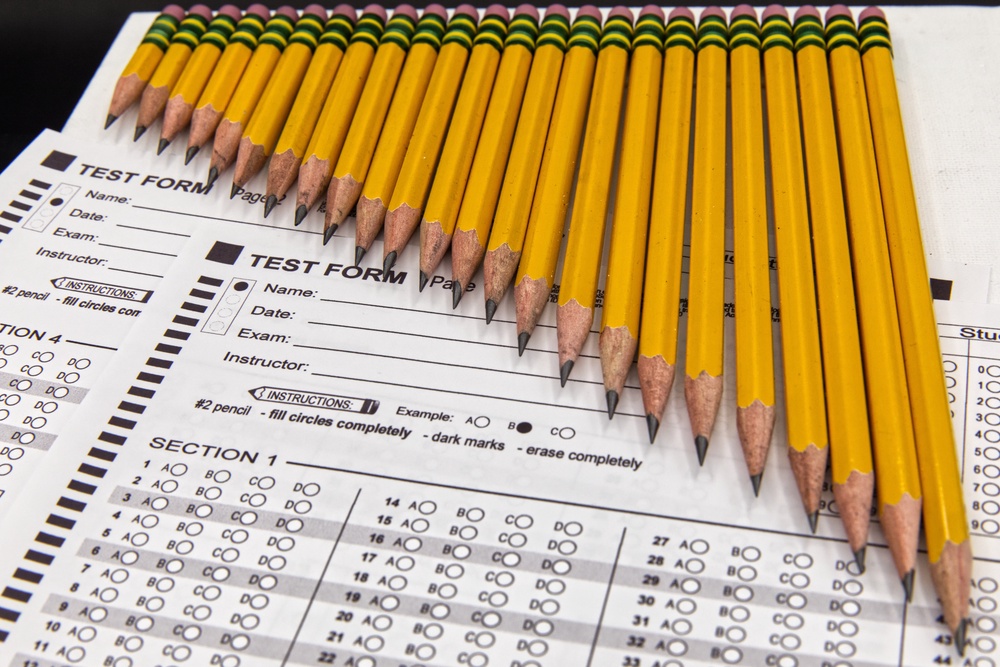 For decades, clammy hands clutched the ridged yellow wood on exam day (AP Photo/Dario Lopez-Mills)