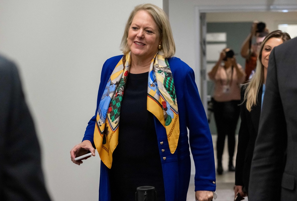 Virginia ‘Ginni’ Thomas backed Donald Trump’s false claims about the 2020 election (AFP/Getty)