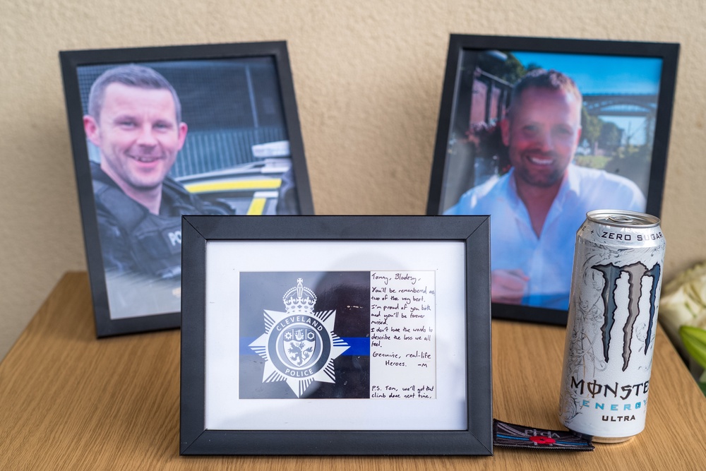 Tributes have been paid to PC Matthew Blades, 37, and PC Tom Clough, 38 (Getty)