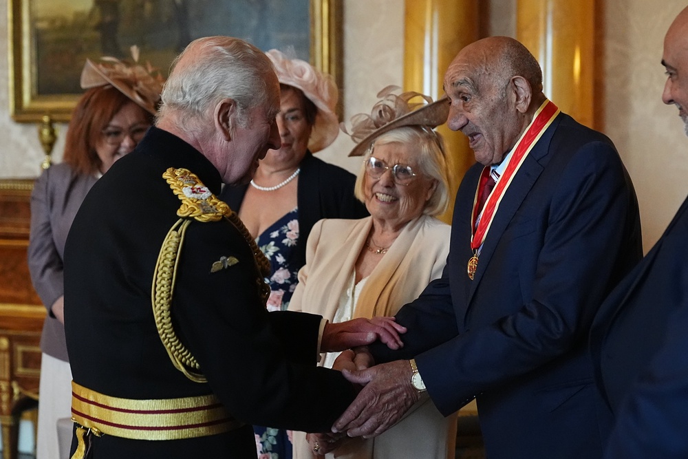 Sir Bill Boston was the first rugby league player to be awarded a knighthood which he received off King Charles III in 2025 (Getty)