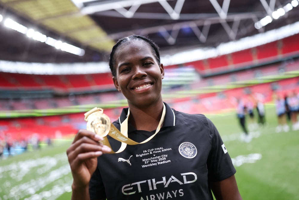 Shaw was named player of the year after leading City to double glory. (Getty)
