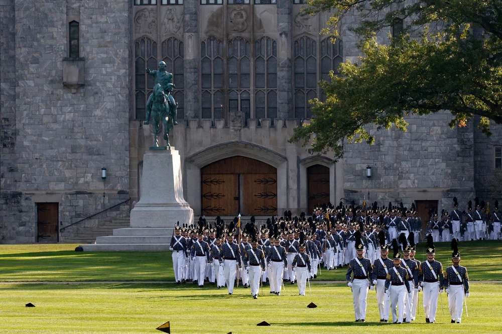 In January 2025, exactly one week after Donald Trump returned to the Oval Office, he issued an Executive Order requiring the military to 'carefully review the leadership, curriculum and instructors of the United States Service Academies and other defense academic institutions’ (AFP via Getty Images)