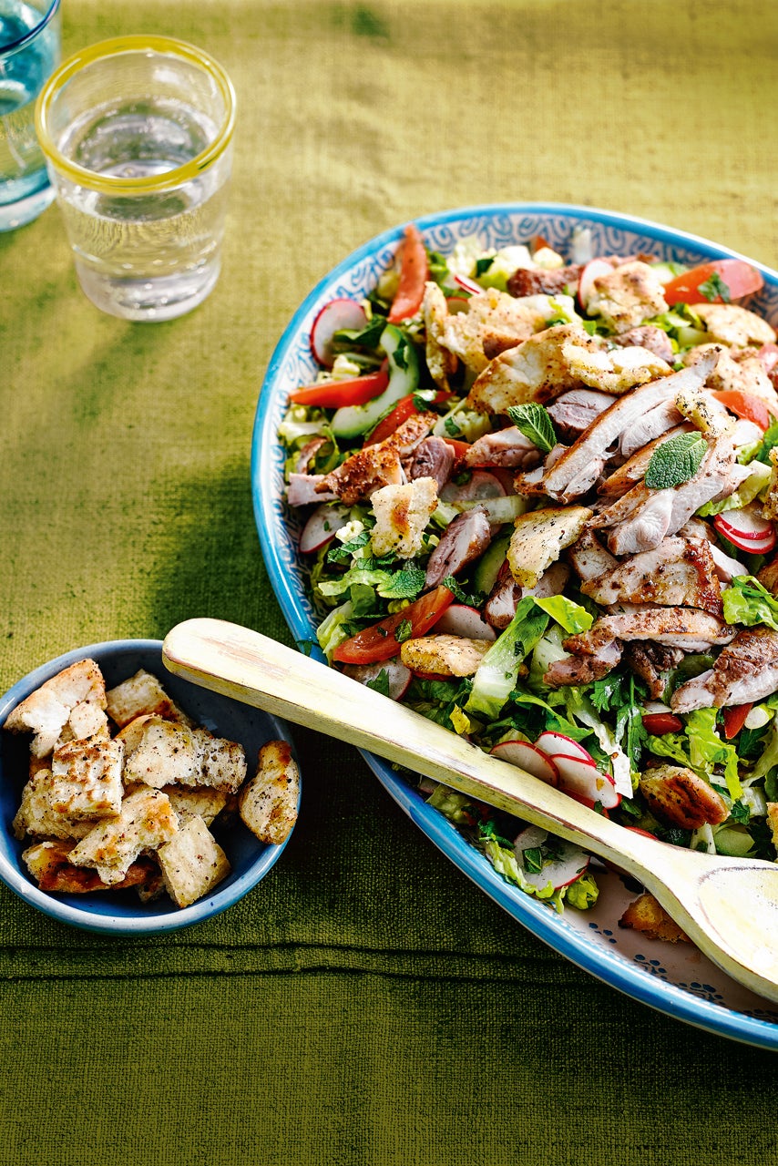Crisp pitta, juicy chicken and plenty of sumac make this a proper summer lunch (Ocado)