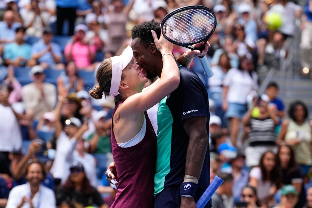 Elina Svitolina and Gael Monfils stood out among the star pairings (Yuki Iwamura/AP) (AP)