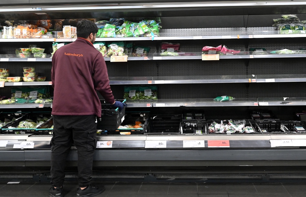 Sainsbury’s, one of the UK’s biggest employers with 140,000 staff, said a quarter of its workforce is aged under 25 (AFP/Getty)