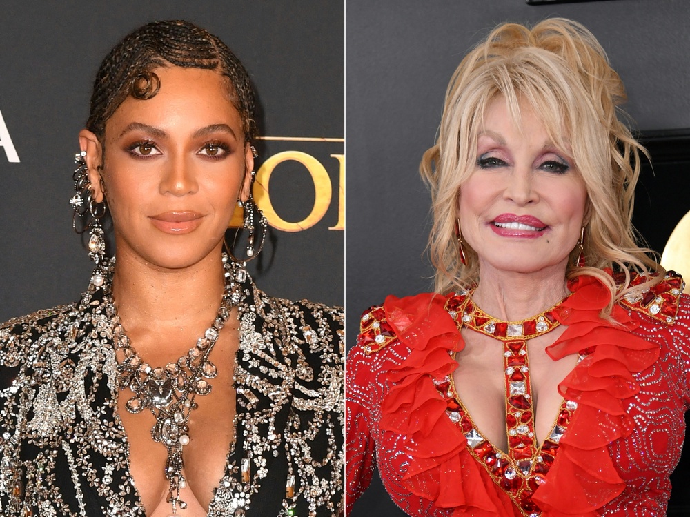 Beyoncé honors Dolly Parton (AFP via Getty Images)