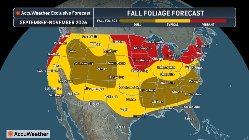 Some areas will be duller than others, including in the drought-riddled Colorado Rockies (AccuWeather)