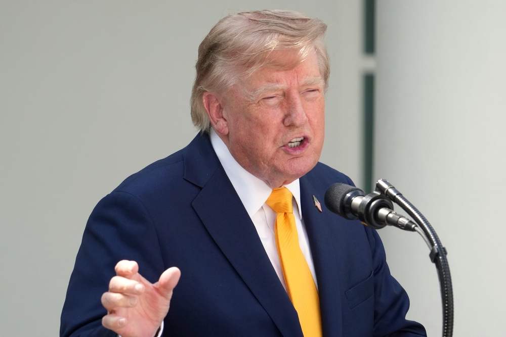The US leader has said that Khamenei is alive (AP)