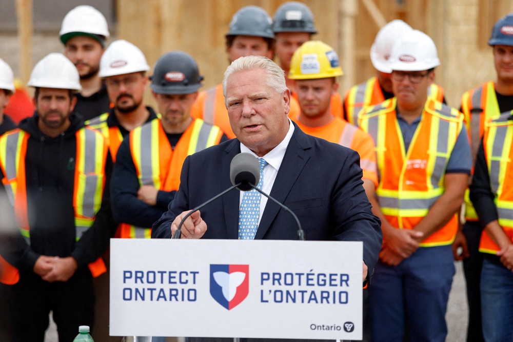 Ontario Premier Doug Ford responded to Trump's economic threats by saying the president can 