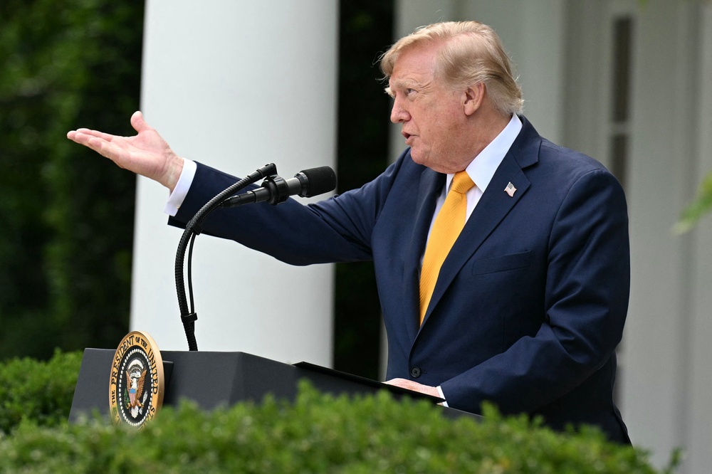 The US leader has suggested diplomatic efforts with Iran will continue to be unsuccessful (AFP/Getty)