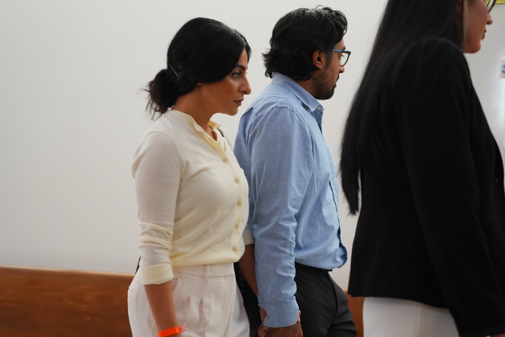 California couple Nausheen Gilkar and Omar Ahmed (AP)