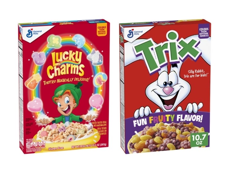 The popular cereals will now feature colorings derived from fruits, vegetables, and natural spices (General Mills)