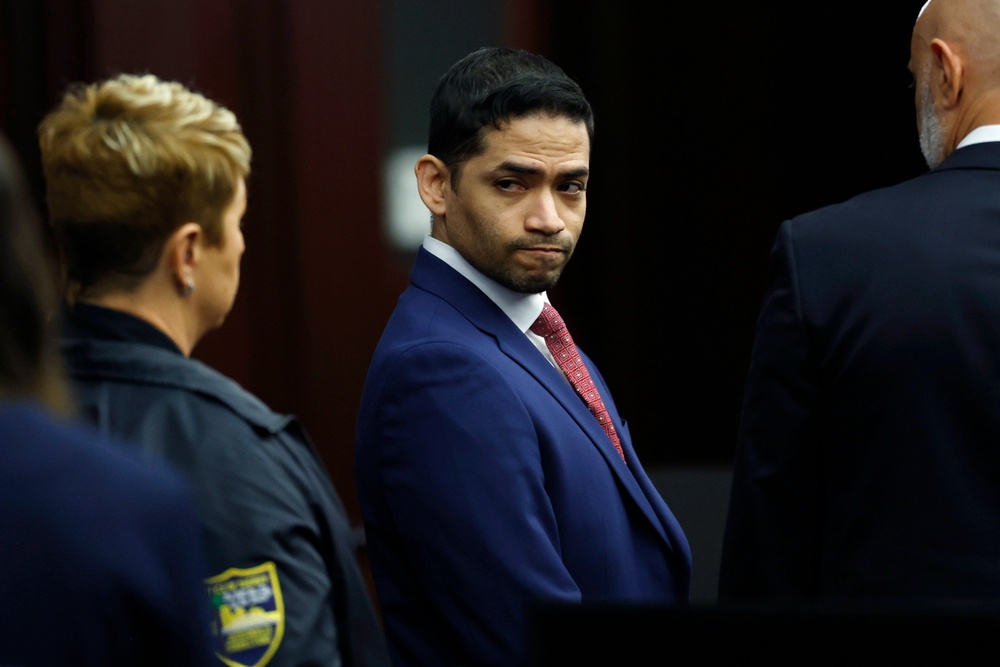 Mario Fernandez Saldana, who is married to Jared Bridegan’s ex-wife, has been convicted of arranging for Jared Bridegan to be killed (Corey Perrine/The Florida Times-Union via AP)