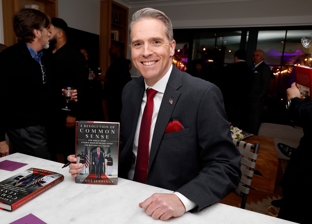 Conservative commentator Scott Jennings reportedly became an early favorite for the role, but when asked if he’d be up for it, he said, ‘I don’t know’ (Getty Images Courtesy of the Rainey Center)