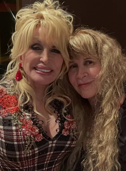 Stevie Nicks said a week spent with Dolly Parton in the recording studio was ‘the best week ever’ (Instagram via @stevienicks)