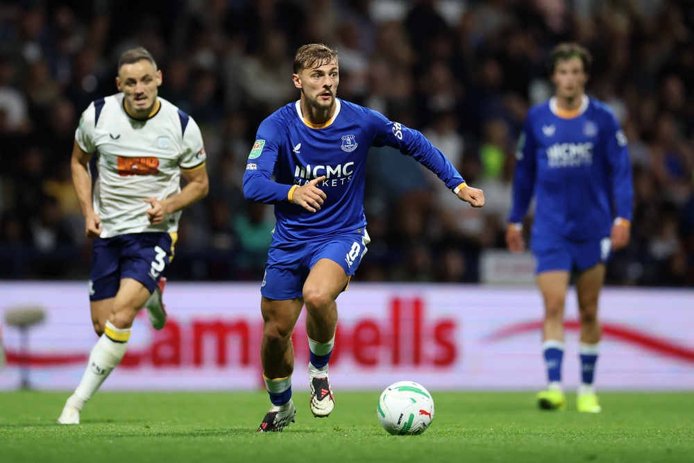 Everton cruised to victory courtesy of an outstanding performance from Kiernan Dewsbury-Hall (Getty)