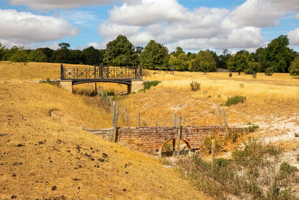 The National Trust’s Wimpole Estate is facing a shortage of hay due to drought conditions. (National Trust Images/ Mike Selby/ PA)