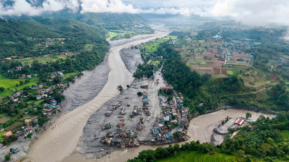 Image from: Nepal flash floods latest: Desperate search for 1,500 missing after disaster hits popular tourist route