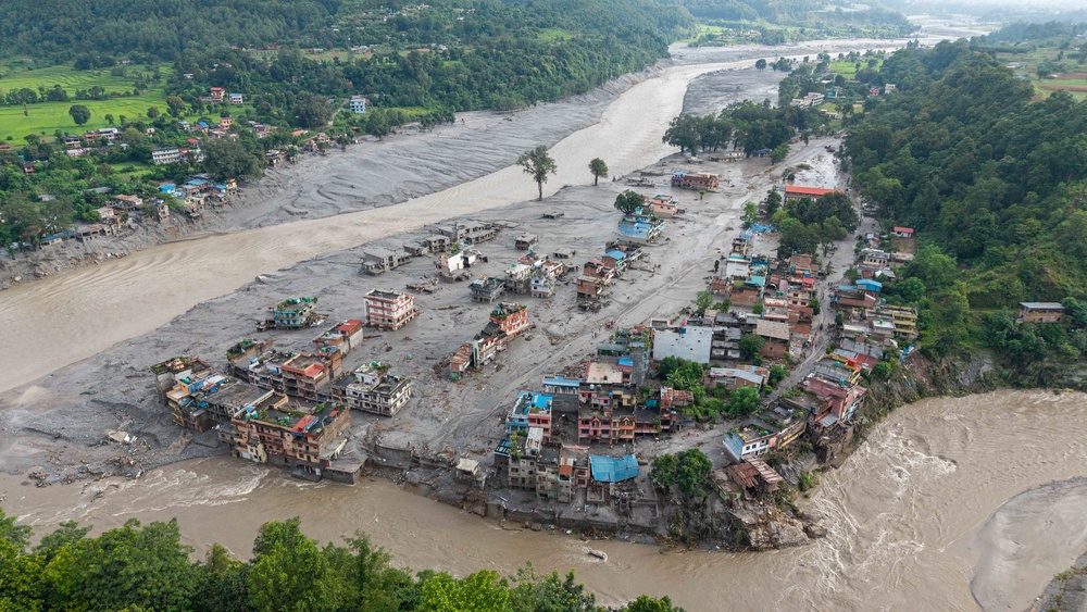 Image from: Nepal flash floods latest: Desperate search for 1,500 missing after disaster hits popular tourist route