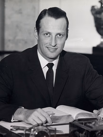 The Crown Prince Harald pictured in 1967 (The Royal Collections)