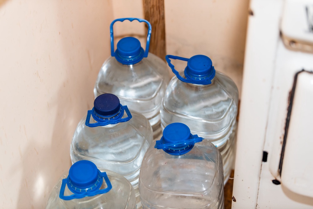 Water is the harder part of emergency planning: a two-week supply can quickly run into dozens of litres per person (Getty/iStock)