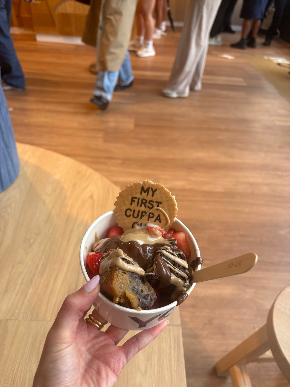 Strawberries, brownie chunks and Nutella on tap are all fan favourite toppings (Lydia Spencer-Elliott)