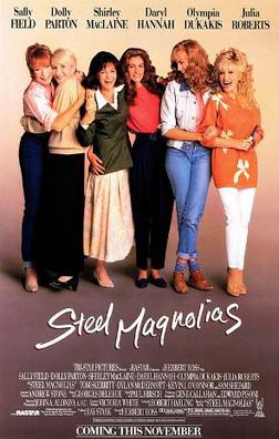 Parton and Roberts appeared alongside Sally Field, Daryl Hannah, Shirley MacLaine and Olympia Dukakis in ‘Steel Magnolias’ (Public domain)