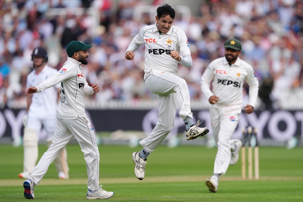 Mohammad Abbas took three England wickets on a rain-delayed first morning (PA Wire)
