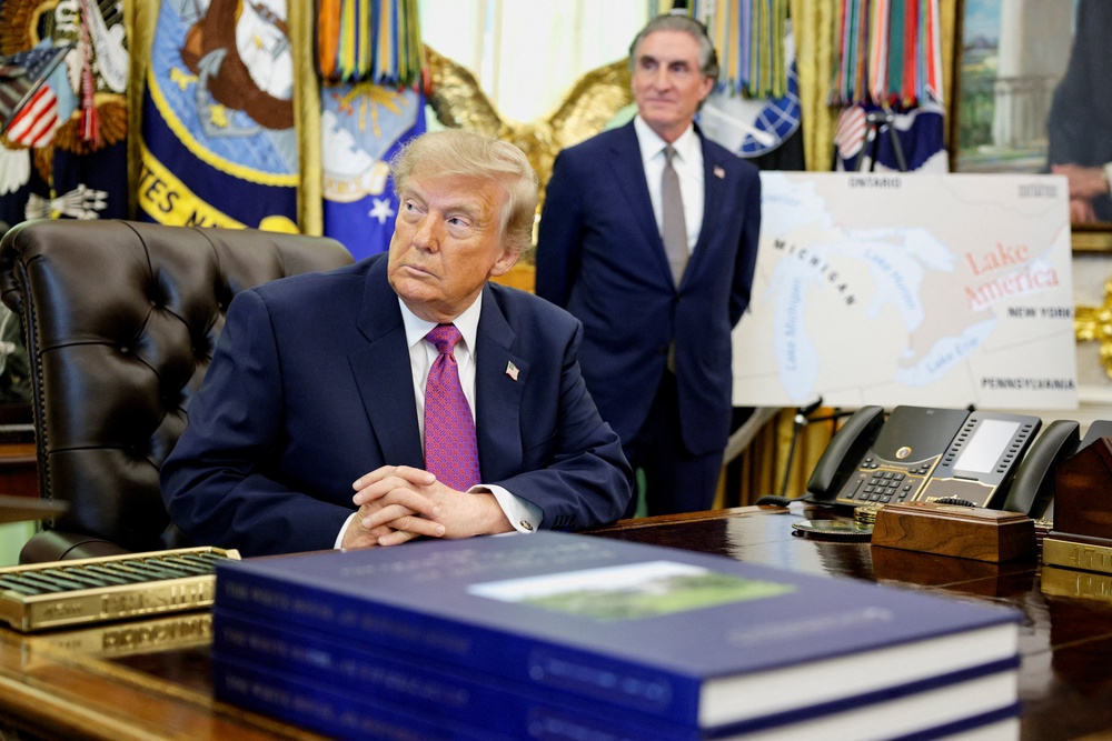 Trump made the proclamation Thursday after pushing new tariffs on Canada, which responded with its own levies against American goods (Reuters)
