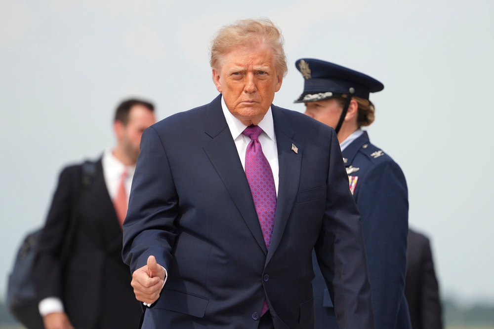 Trump’s approval rating continues to fall, the midterm elections are weeks away and American worry about grocery costs, but he was focused on renaming the lake (AP)