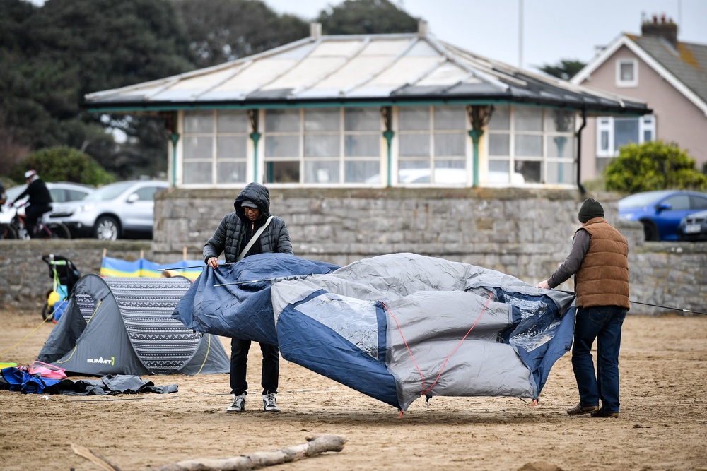 Festivalgoers have been warned of strong winds over the weekend (Ben Birchall/PA) (PA Archive)