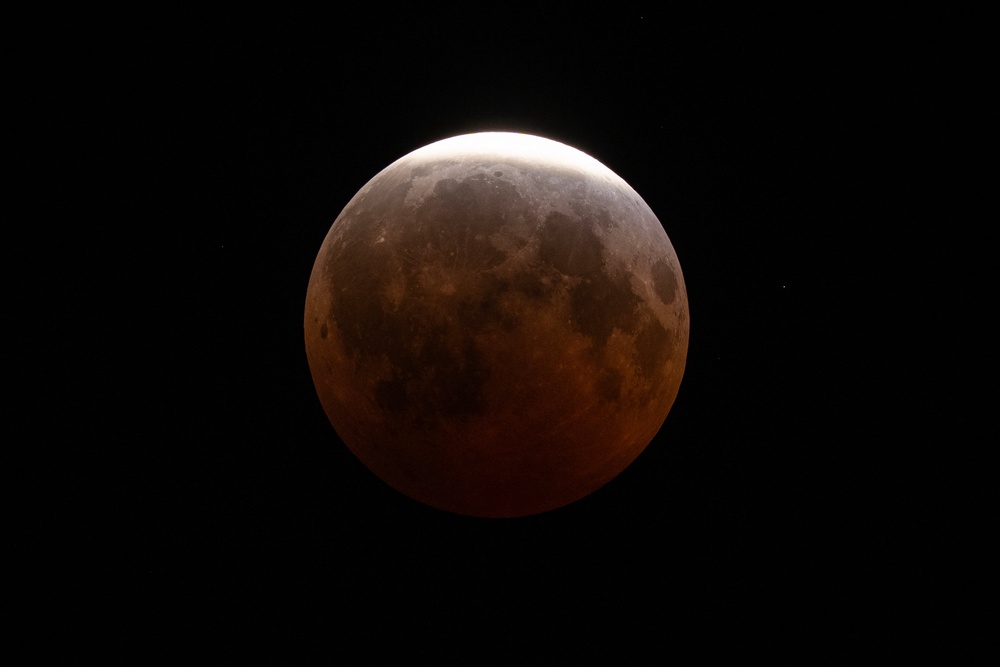 A partial lunar eclipse is seen on Friday, Aug. 28, 2026, in Cleveland (AP)