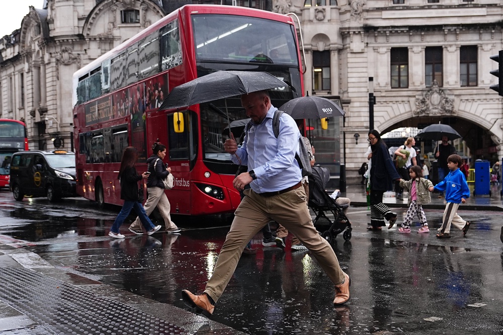 Heatwaves have made way for unsettled and wet conditions (PA) (PA Wire)