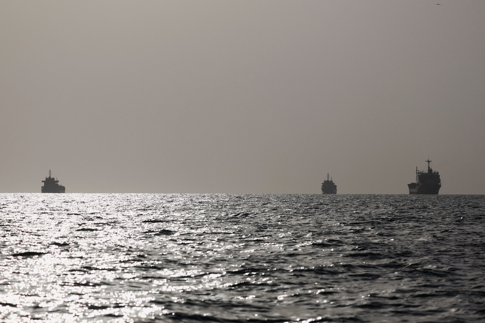 The number of vessels crossing the Strait has dropped (Reuters)