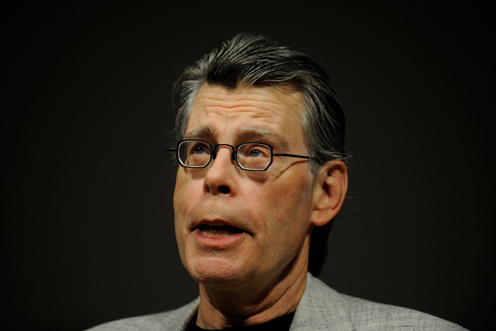 US best-selling author Stephen King talks, during a press conference in New York (AFP/Getty)