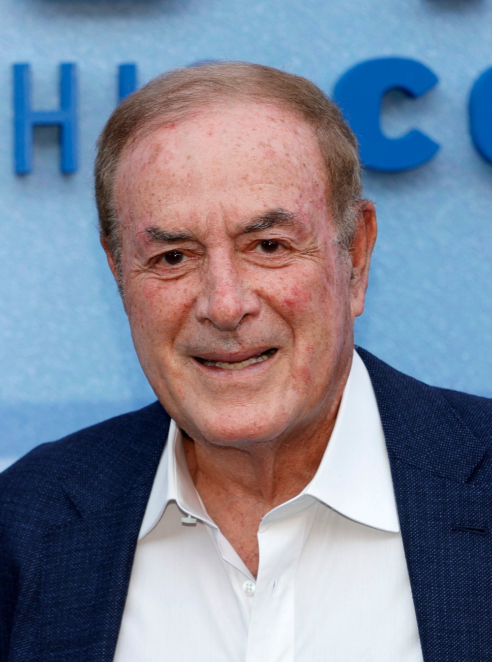 Al Michaels took a not-so-subtle jab at President Donald Trump during Thursday night’s NFL preseason broadcast, joking about the president’s decision to rename Lake Ontario 'Lake America' (Getty)