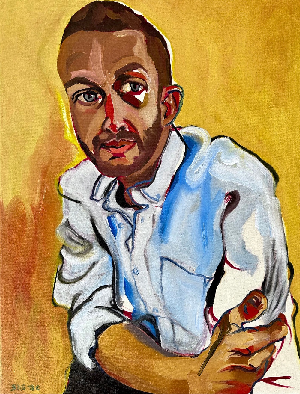 ‘Remembering’: Courtney’s portrait of Dave Chawner (Courtney Bae)