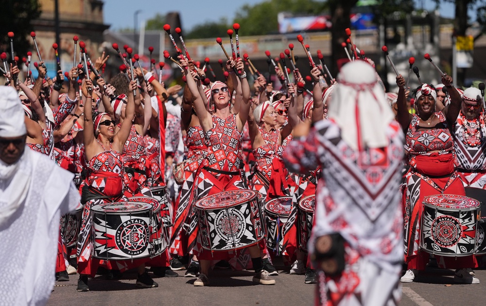 Drummers performing during the Notting Hill Carnival celebration last year (Yui Mok/PA) (PA Archive)