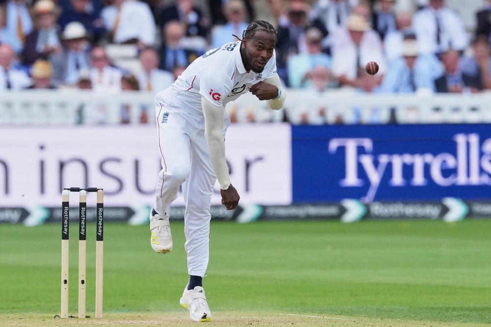 Jofra Archer cranked up his speed in a hostile opening spell (AP)