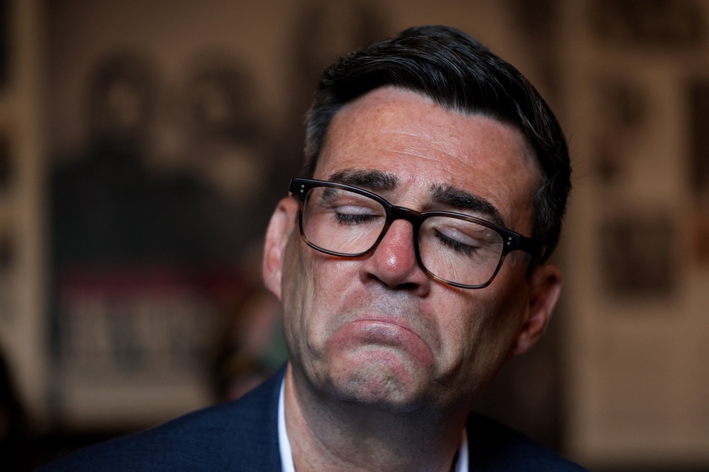 Prime Minister Andy Burnham caused a political row in his first visit to Belfast (Cathal McNaughton/PA) (PA Wire)