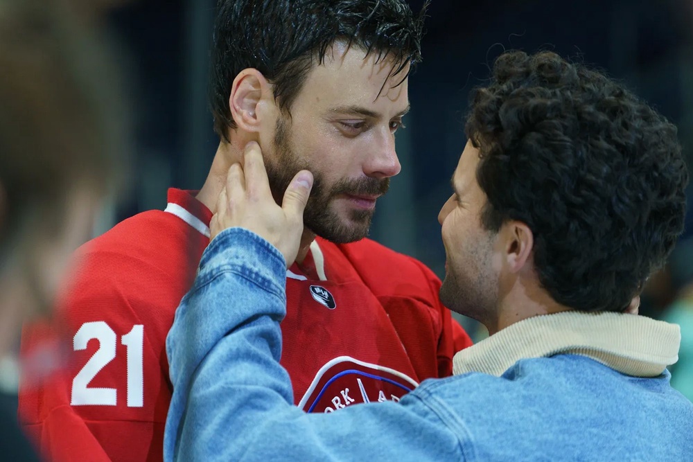 Love story: Scott Hunter (François Arnaud) and Kip Grady (Robbie GK) on ‘Heated Rivalry’ (HBO Max)