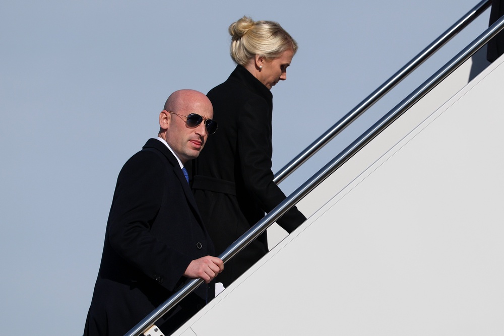 Stephen Miller used Harp to get anti-immigration information to Trump, according to a report (Getty)