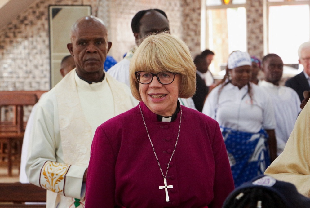 Archbishop of Canterbury Sarah Mullally reacts as she attends a service at St John's Anglican Church as she concludes a 10-day visit to West Africa, in Yaounde, Cameroon, August 4, 2026. REUTERS/Mengnjo Etienne (Reuters)