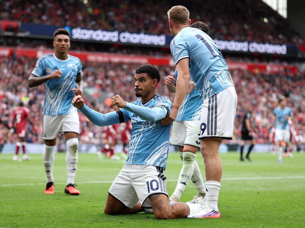 Morgan Gibbs-White restored Forest's lead from the spot (Getty)