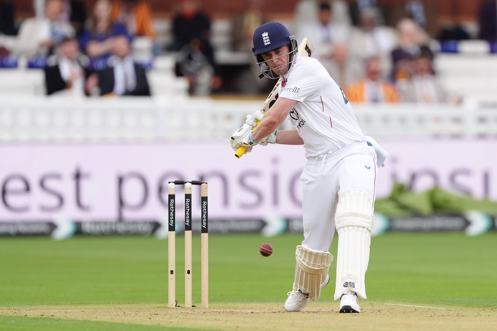 Dan Lawrence produced a fine display in difficult batting conditions (Ben Whitley/PA) (PA Wire)