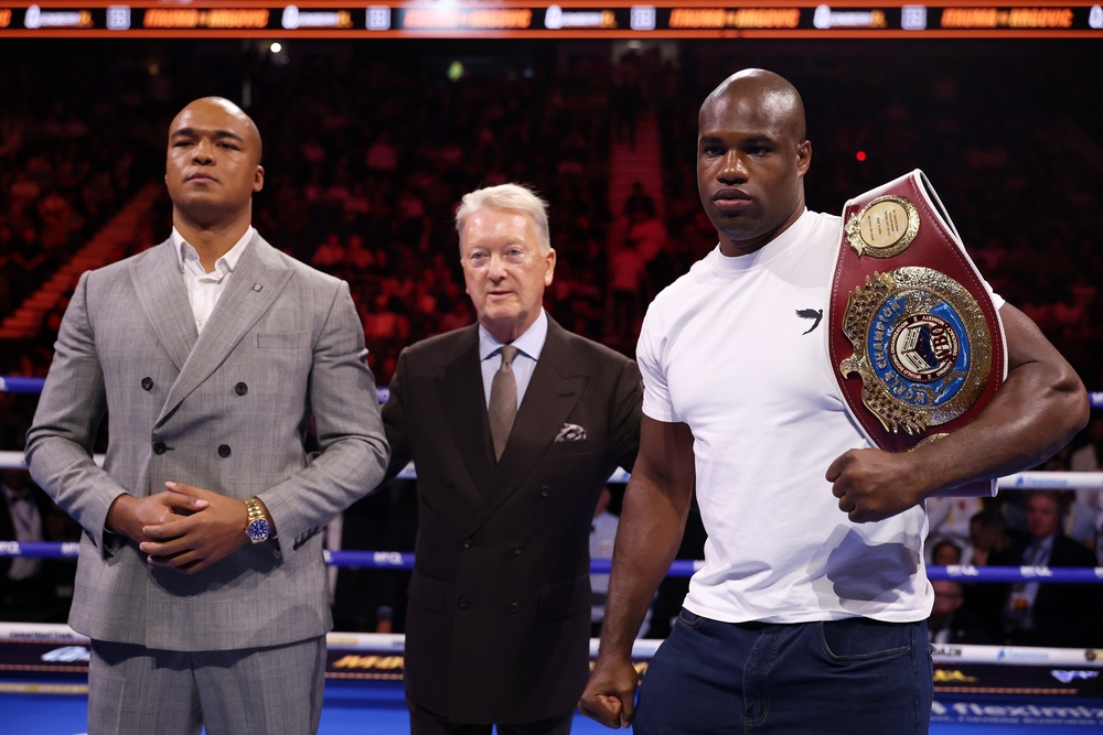 Fabio Wardley (left) and rival Daniel Dubois (Getty)