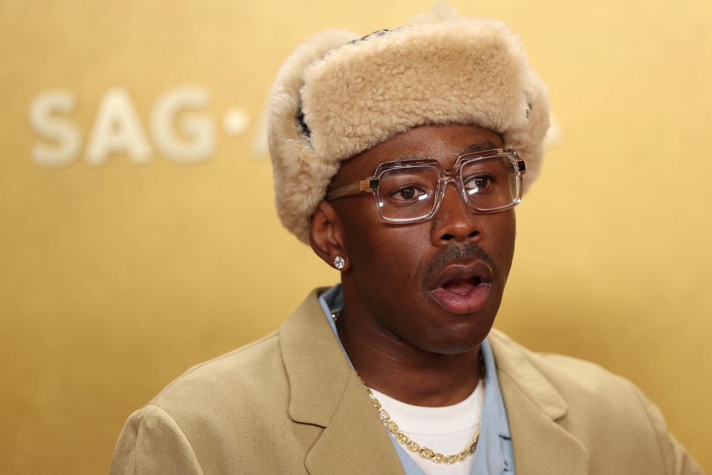 US rapper Tyler, The Creator attends the 32nd Annual Actor Awards at the Shrine Auditorium in Los Angeles on March 1, 2026. (Photo by PATRICK T. FALLON / AFP via Getty Images) (AFP/Getty)