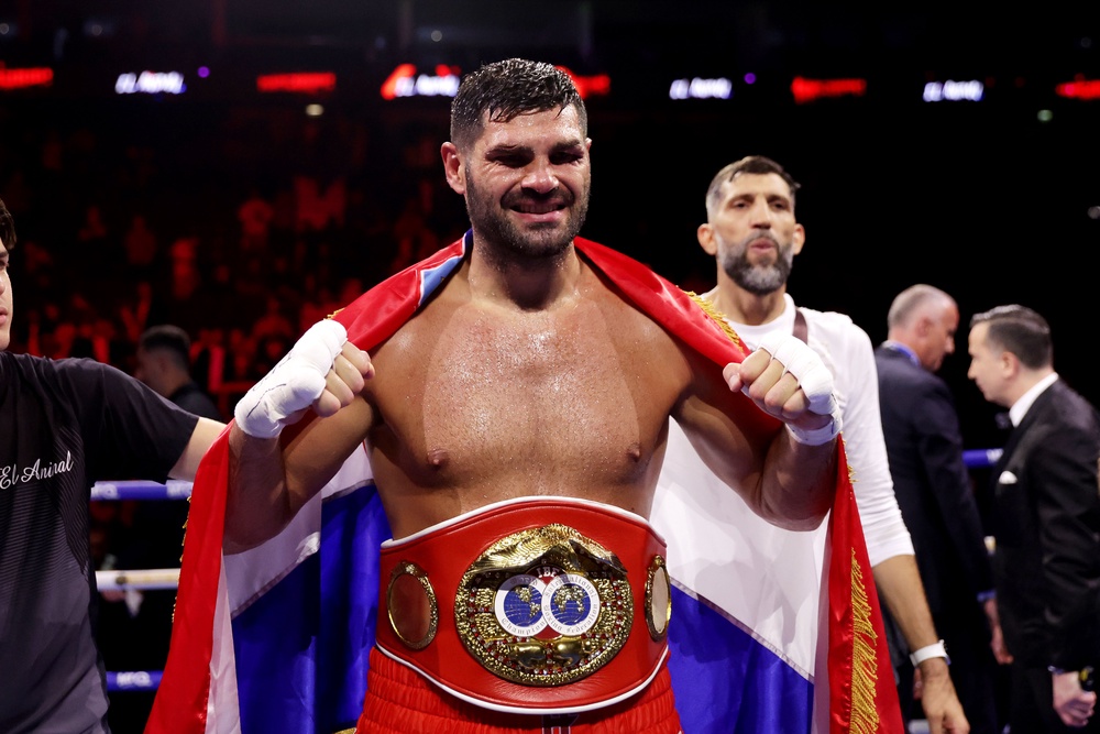Filip Hrgovic is the new IBF world heavyweight champion (Steven Paston/PA) (PA Wire)