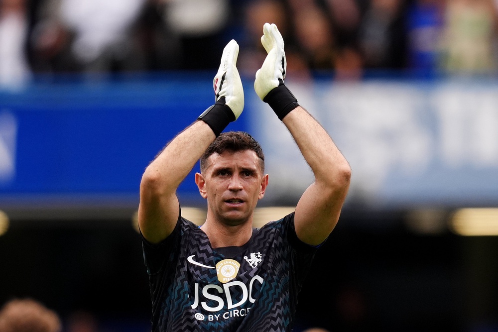 Chelsea goalkeeper Emiliano Martinez after the Premier League match against Brighton (PA)