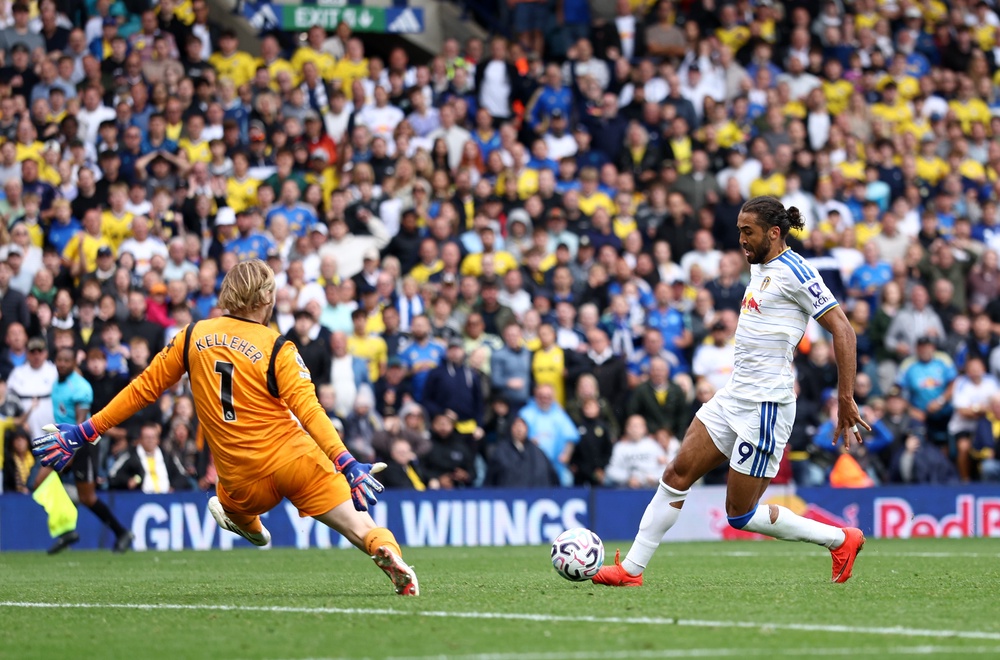Dominic Calvert-Lewin salvaged a point for Leeds with a second half goal (Getty)